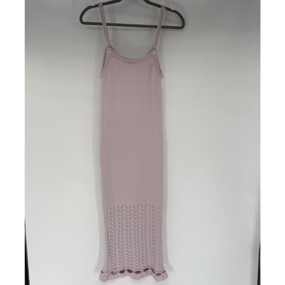 NWT Peixoto Nora Knit Midi Dress Sz XS Blush Petal Adjustable Straps Beachy Boho - Picture 4 of 12